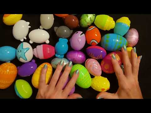 ASMR | Gently Massaging Plastic Easter Eggs (No Talking)