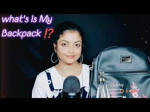 ASMR What's Is My Back pack⁉️