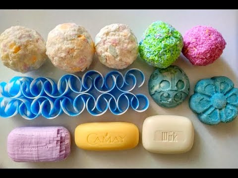 Satisfying soap crunching and cubes ASMR/Relaxing soap crushing\ No talking