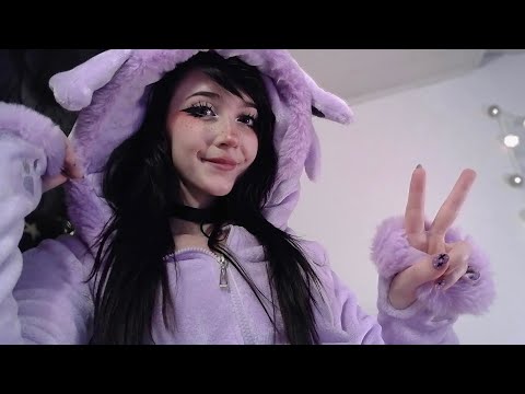 ASMR ☾ Q&A on my lap in an Espeon onesie 💜 100k subs special, ty!! 🥹