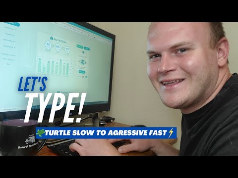 ASMR - How Fast can you Speed Type? WPM Test - Satisfying Keyboard Typing Sounds