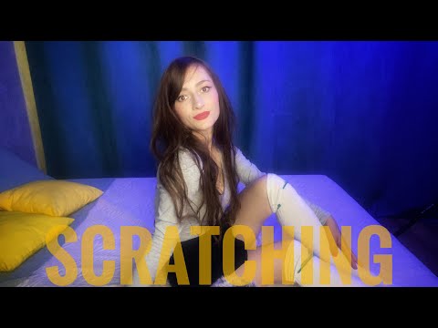 ASMR Scratching fabric sounds for relax and sleep❤️😊