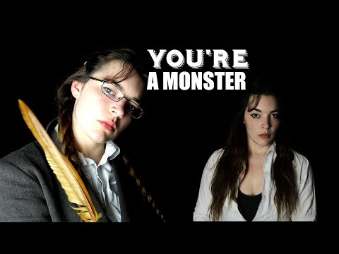 Dark ASMR | You're A Monster! Two Scientists Measure You [Binaural]