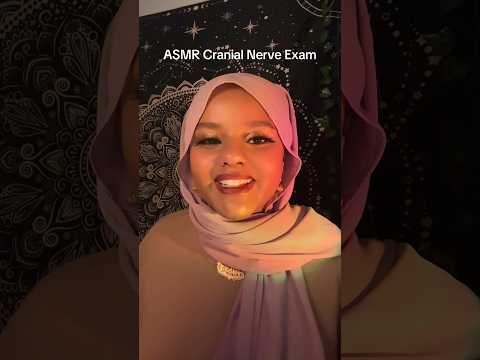 ASMR Relaxing Cranial Nerve Exam In 60 Seconds #asmrshorts