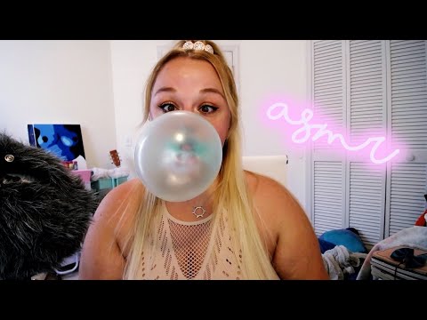ASMR | Relaxing Crackling Gum | Gum snapping and cracking | Small Bubbles | LOUD Gum Cracking