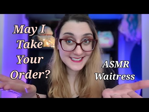 Waitress Roleplay ~ What Will You Order? ASMR Whispering Our Menu For You..