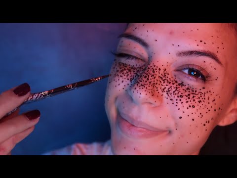 ASMR | Whispered Henna Freckle Tutorial (Requested!)