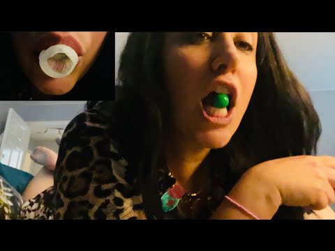 *highly requested* Triggers~ASMR GUM Chewing/Blowing/Foot Pose/Super Close/no talking/lofi/binaural