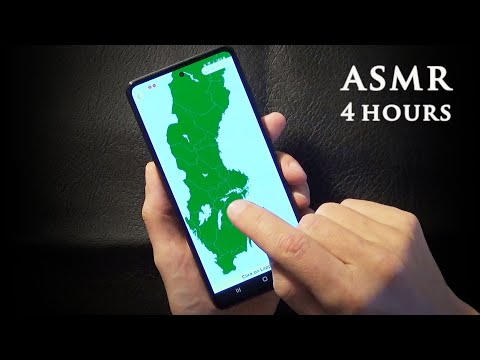 ASMR 4 hours Geography Quiz | Phone & iPad Tapping