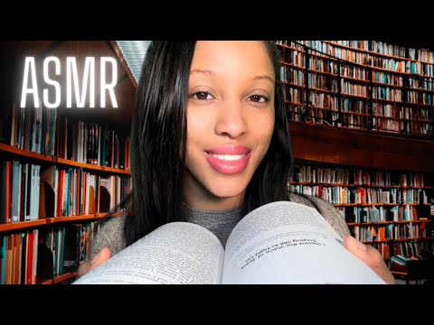 ASMR LIBRARY ROLEPLAY | Typing Sounds 💻 Page Turning 📗Writing Sounds (whispered video)