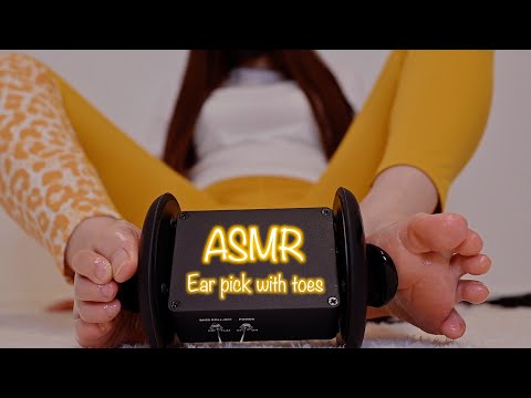 【ASMR】今回は素足でホットオイルマッサージしてあげるね🥰【脚フェチ/睡眠導入/Foot oil massage/Ear pick with toes/3dio】