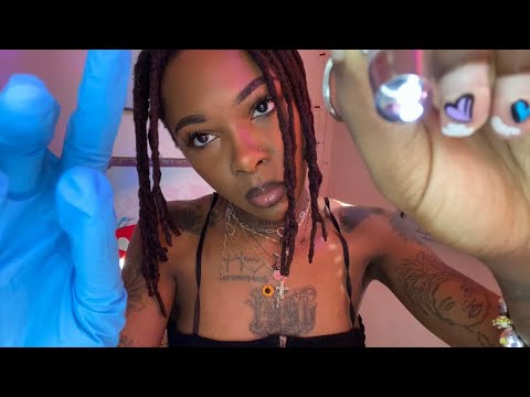 ASMR| Weird Girl Removes Foreign Object From Your Eye 👁️🔎
