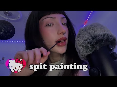 Spit painting you ♡ intense mouth sounds asmr