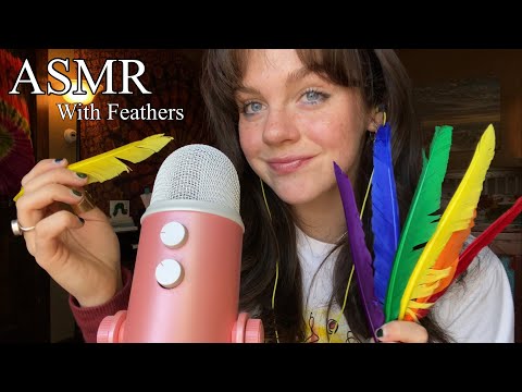 ASMR Brushing the Mic with Feathers 🪶