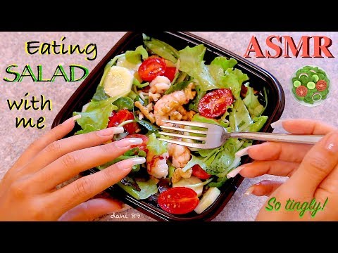🍽 NEW TRIGGER for You! 🥗 EATING BIG SALAD: never been so tingly!  🎧 intense 3D real ASMR ✦