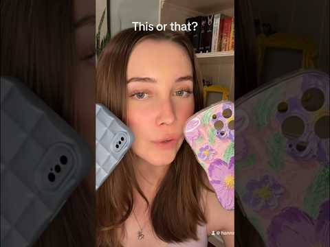 This or that?! Phone case edition! #asmr #shortsvideo #shorts #thisorthat