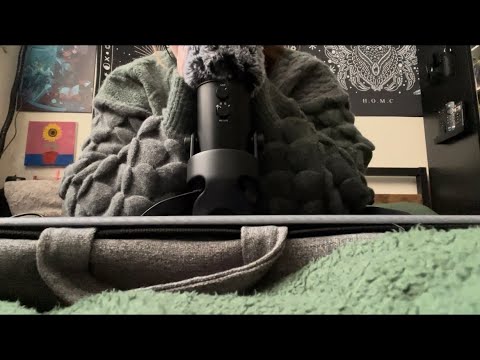 ASMR | Mouth Sounds, Fabric Sounds & Fluffy Mic Brushing