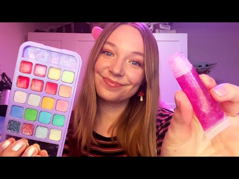 ASMR Doing Your Makeup with Claires Products (Whispered Livestream)