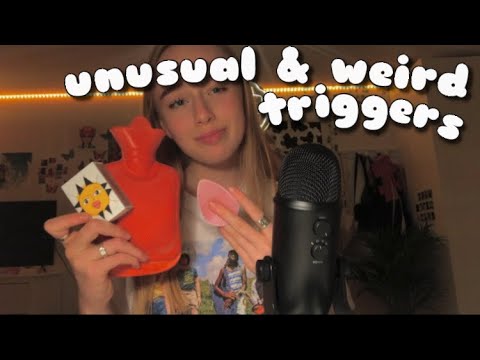 ASMR unusual and weird triggers | tapping and scratching on different items