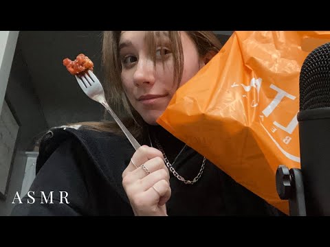 ASMR eating and a quick little haul at 100% sensitivity :)