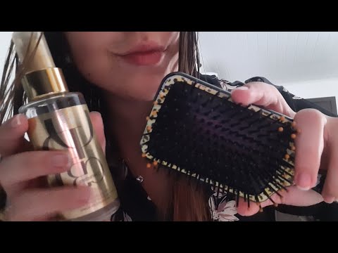 ASMR SUAVE| Penteando o meu e o seu cabelo 💆🏼‍♀️