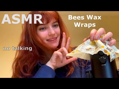 ASMR ~ Bees Wax Wraps! (No Talking, Sticky Tapping, Crinkling)