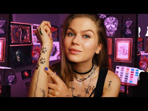 ASMR Tattoo Artist RP, Personal Attention, (Sketching, Measuring, Consulting )