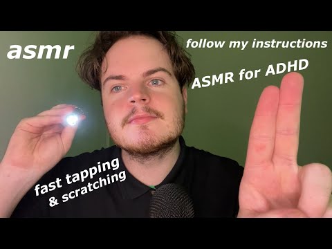 Fast & Aggressive ASMR for ADHD (Unpredictable Triggers, Fast Tapping & Scratching) pt.4