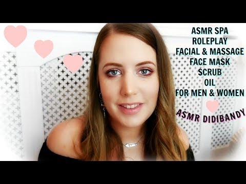 ASMR Spa roleplay relaxing facial treatment and massage for men and women asmr didibandy