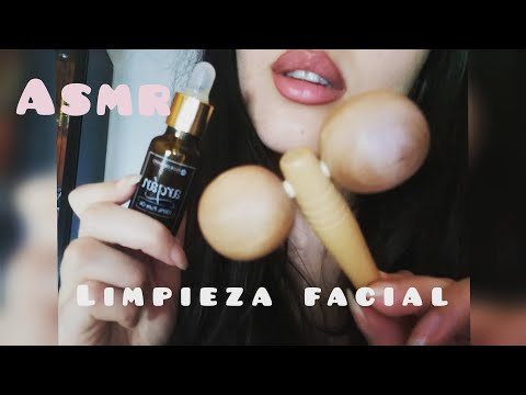 💆🏻‍♀️ ASMR -Role-play- Limpieza facial en spa / facial cleansing to relax, Spanish whispering