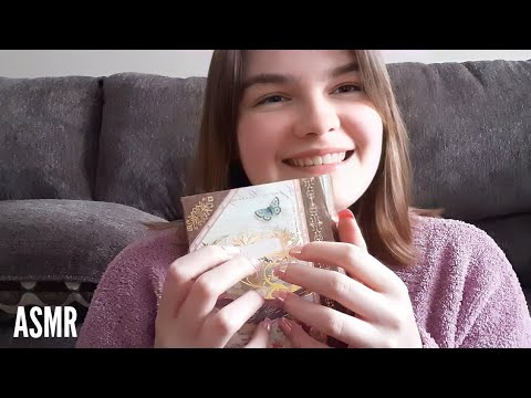 my first ASMR video!!! whispering, tapping, scratching (lofi)