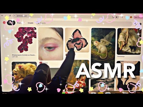 ASMR | lofi tapping + tracing my pinterest