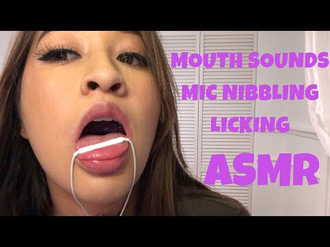 Mouth Sounds, Mic Nibbling, Licking 👅 ASMR