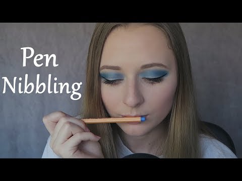 [ASMR] Pen Nibbling | MouthSounds |  Soft Breathing