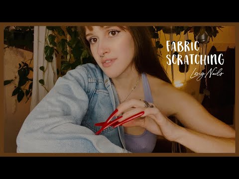 ASMR | Fabric Sounds with EXTRA LONG NAILS 💅 [german | deutsch]
