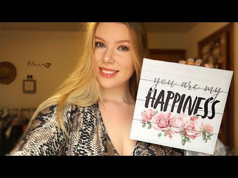 Relaxing Spring Décor Haul |ASMR| Tapping, Scratching, & Tracing