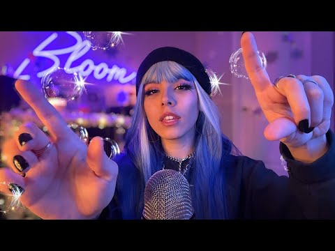 ASMR Mouth Sounds + Hand Movements 🤍🫧