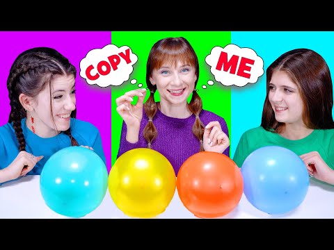 ASMR Copy Me Challenge Burgers, Fries, Nerd Rope Candy | Eating Sounds LiLiBu