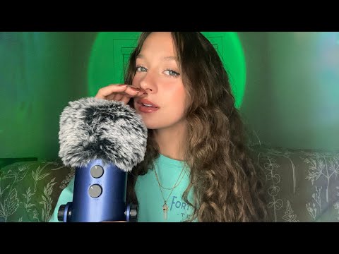 ASMR | Mouth Sounds (wet & dry) + Hand Movements