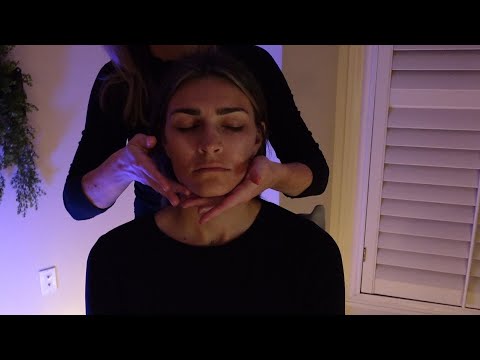 ASMR Real Person - Late night face tracing (Soft spoken)