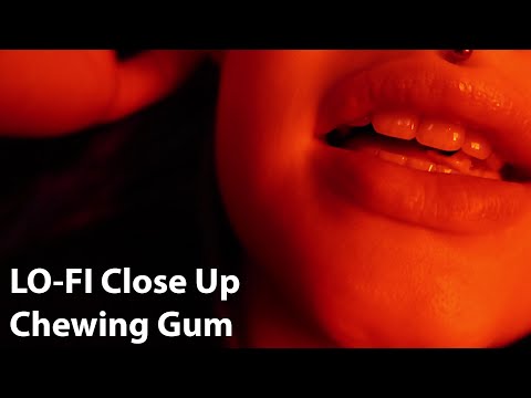 ASMR ~ LO-FI Close Up Gum Chewing [With Some Close Whispers] 📷👄