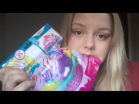 ASMR- Chewing on Squishies (plus squishy unboxing)