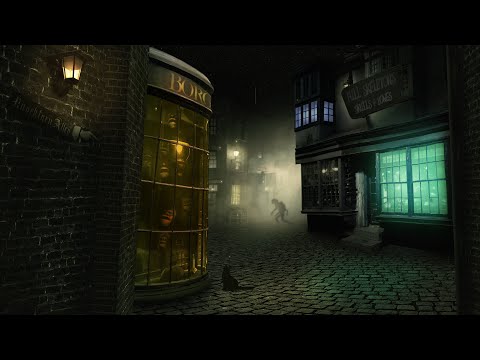 Knockturn Alley ASMR Ambience | Harry Potter Inspired Soundscape & Visual