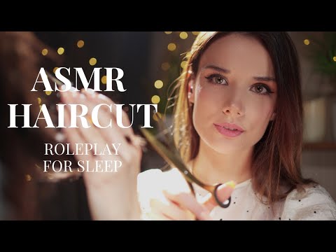 ⭐ ASMR ✂ Realistic Hair Cut, Shampoo, Ear Cleaning - Relaxing Roleplay for Sleep