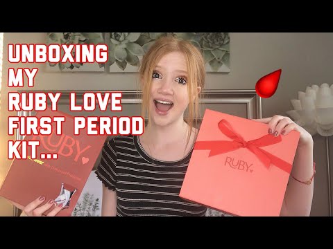 ASMR ~ WHAT’S INSIDE? Unboxing MY FIRST PERIOD KIT From Ruby Love...