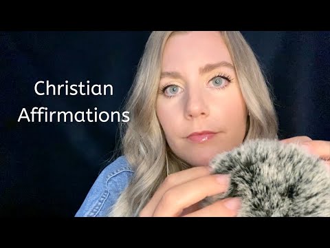 Christian Affirmations to Realign | ASMR Whispering and Fluffy Mic Sounds