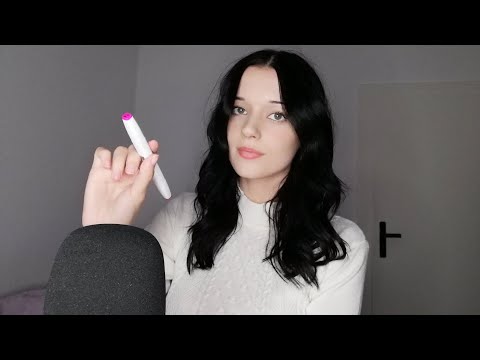 ASMR | Coloring you in (whispering, mouth sounds, face touching)