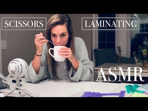 [ASMR] Teacher Prep - Cutting Paper - Laminating (No talking)
