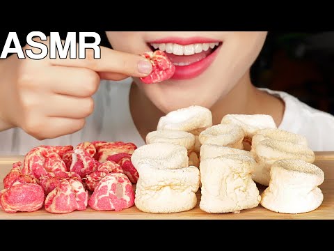 ASMR Air-Fried Marshmallows Haribo Primavera Candy Eating Sounds Mukbang 에어프라이어 마시멜로우, 하리보 프리마베라 먹방
