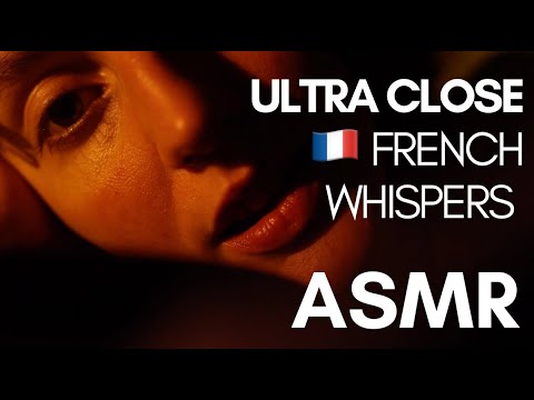 [ASMR] Ultra close up + slow FRENCH whispers 🇫🇷 Bed Time Story to help you relax and sleep 😌